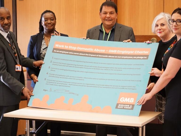 GMB - Nottinghamshire County join GMB Domestic Abuse Charter